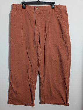 Big Bud Press Work Pants Wide Leg Rustic Orange Sz 2xl